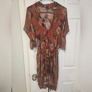 Dress Forum Kimono-Style Floral Dress